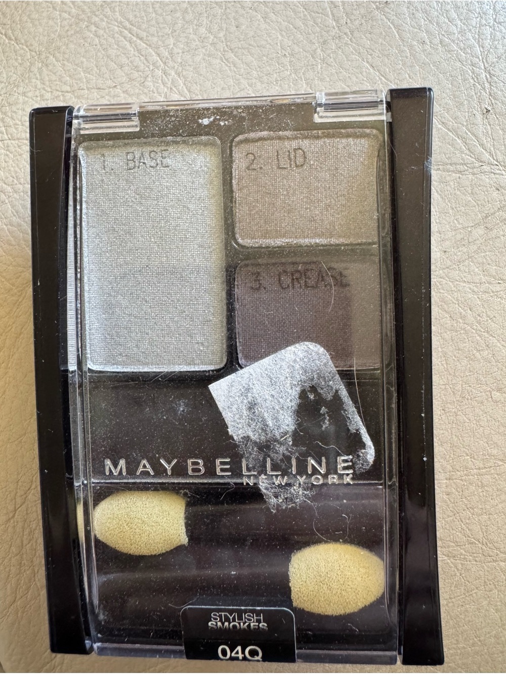 Maybelline Stylish Smokes Eyeshadow Palette - Silver Gray & Charcoal 4 Colors 40